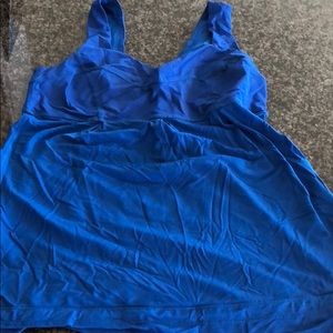 Royal blue lululemon size 6 workout top